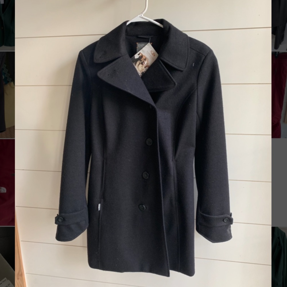 Women’s Skyline Trenchcoat-NWT. Merino wool.